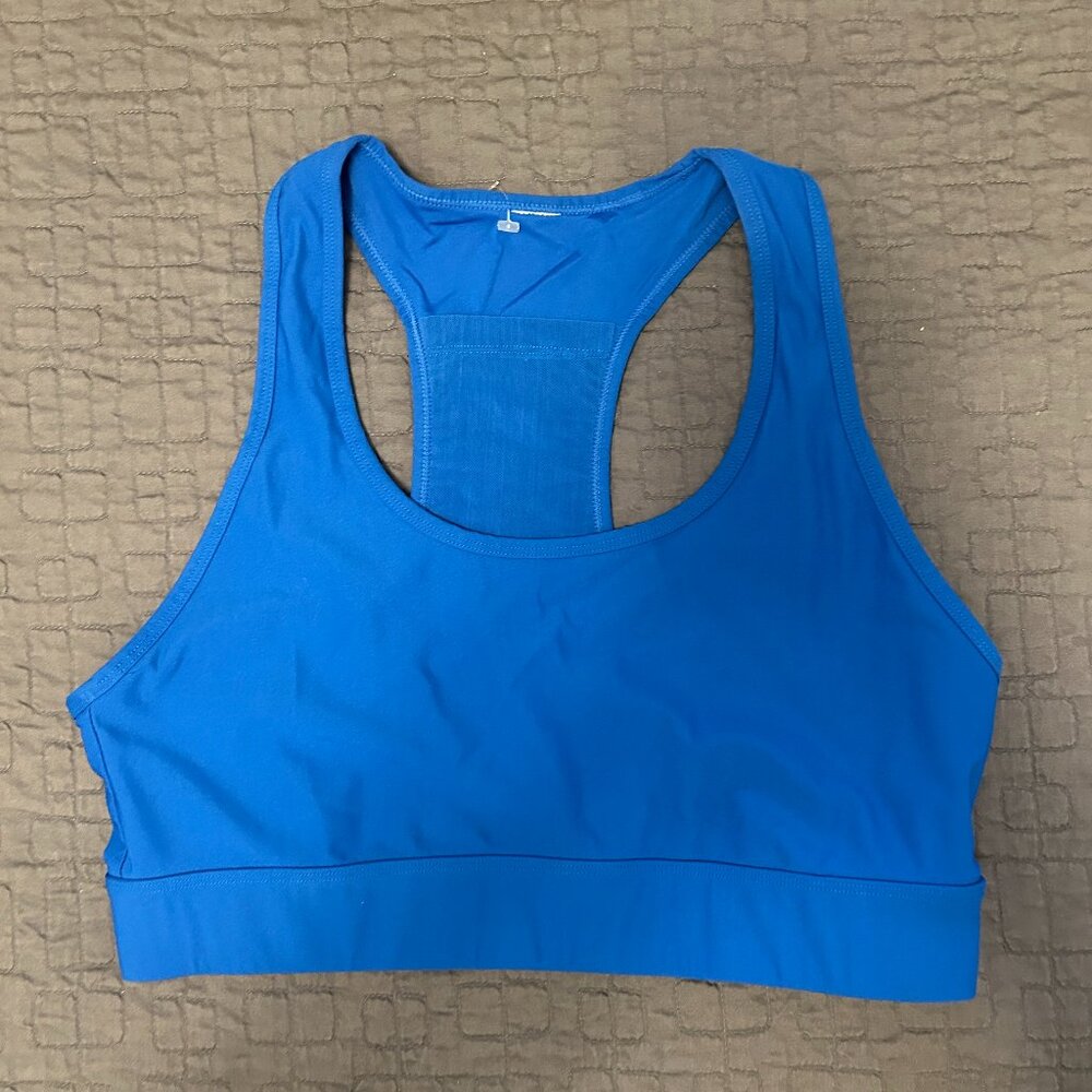 Fabletics Royal Blue Racerback Sports Bra